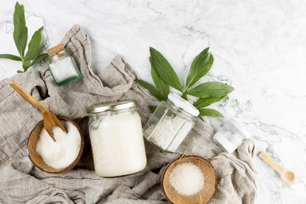 configuracao-plana-conceito-de-zero-desperdicio-1024x683 Protetor Solar Natural Caseiro: A Receita DIY de Skincare Perfeita para Proteger a Pele Sem Química Tóxica!